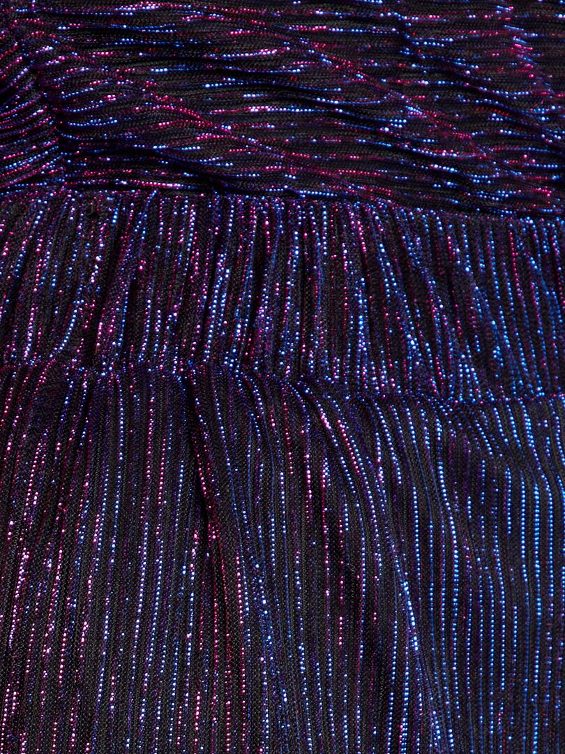Pantalones de fibra metalizada - MORADO