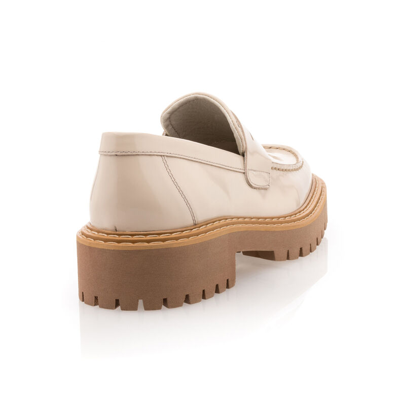 Beige Damen-Loafer/Bootsschuhe