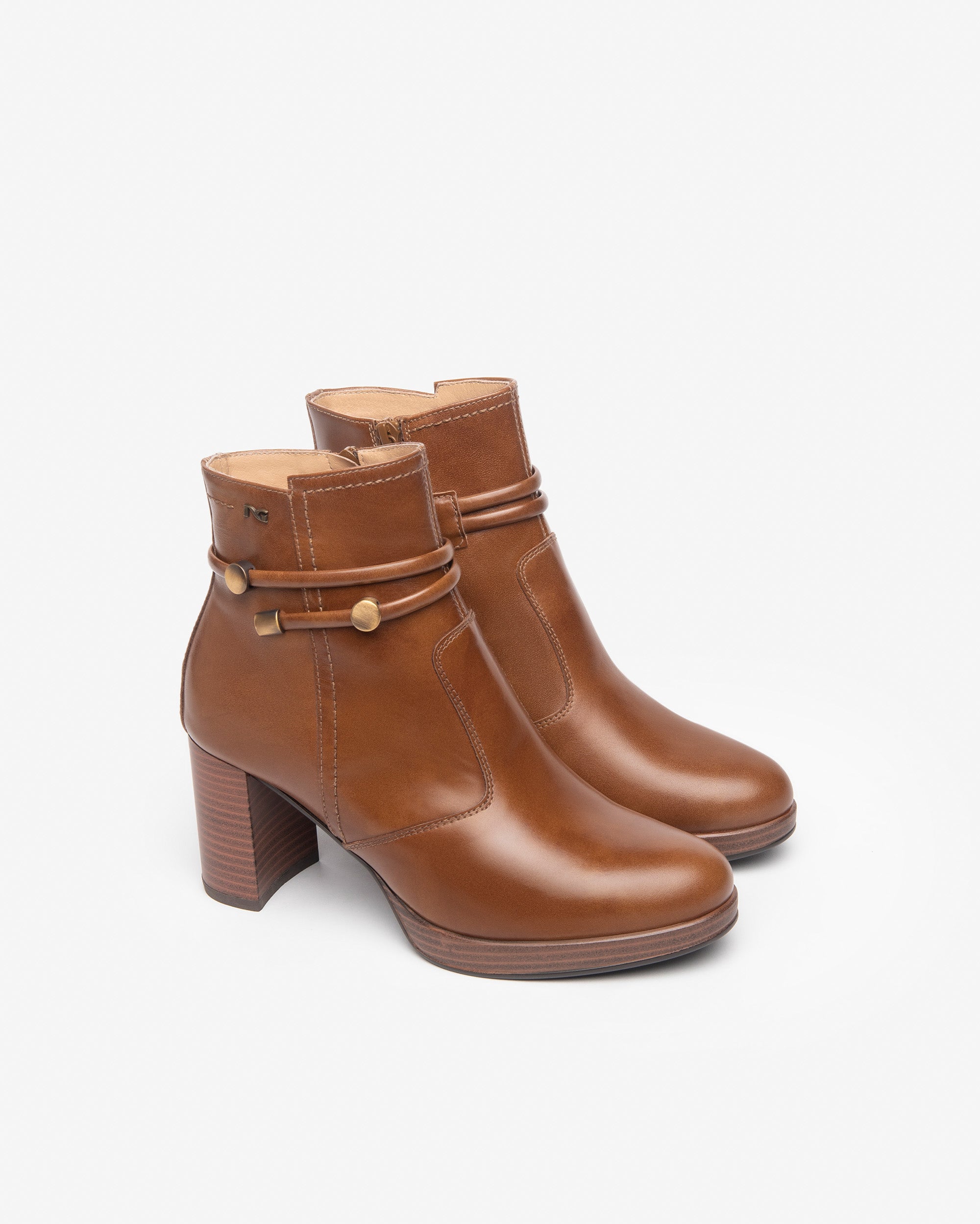  Damen-Ankle-Boots aus Leder