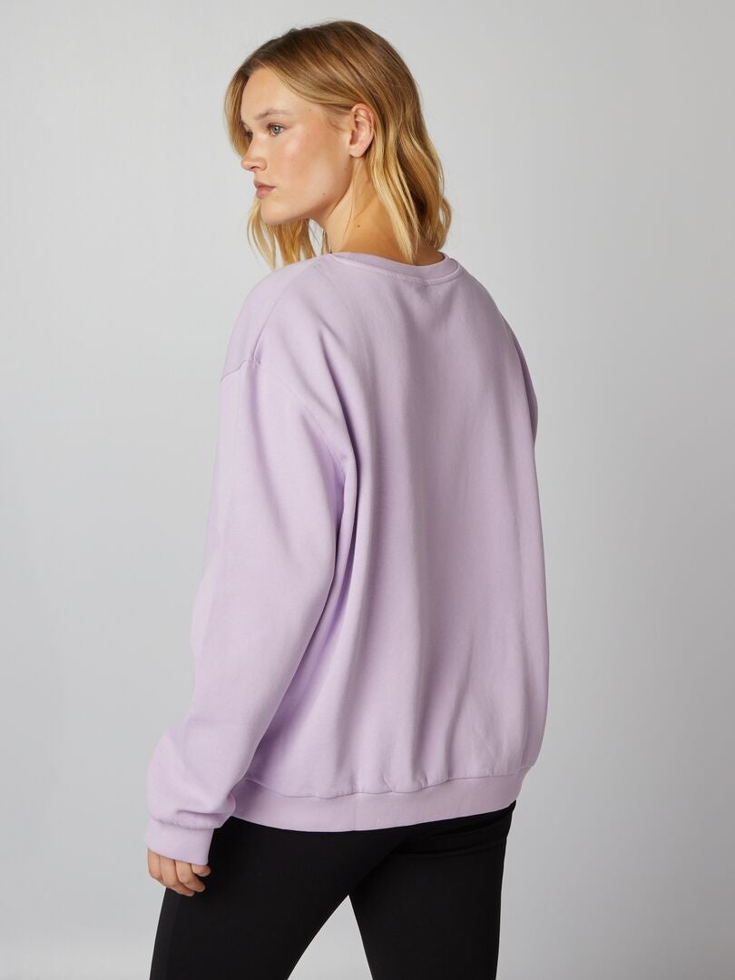 Sudadera estampada - MORADA