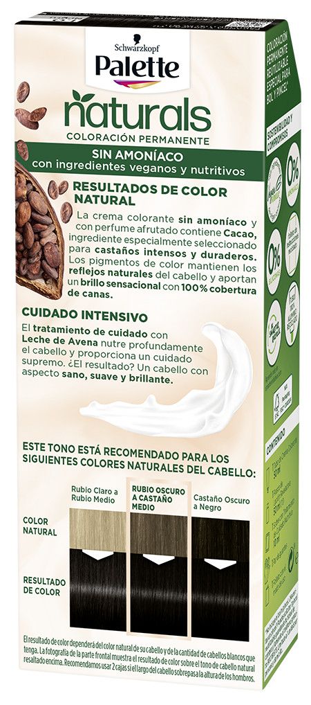 Palette Naturals bezamoniaková permanentná farba na vlasy Farby na vlasy bez amoniaku