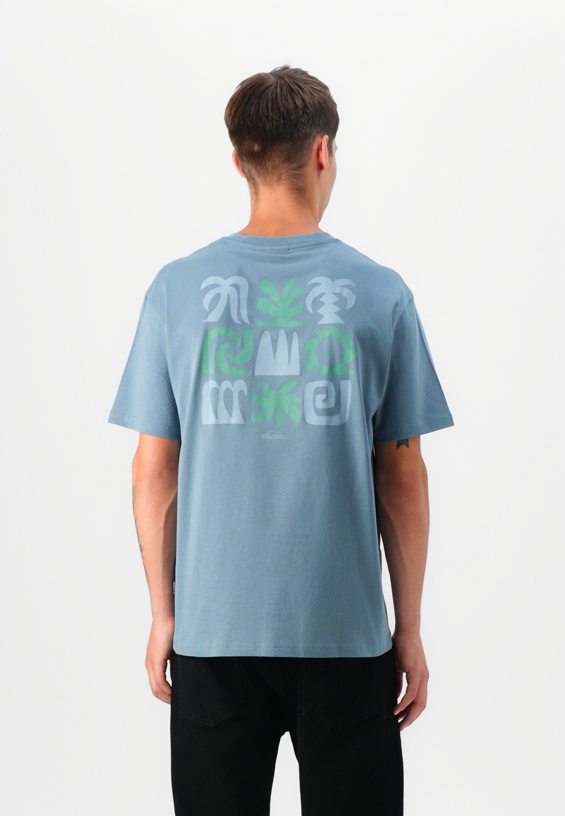 Quiksilver SUN FLOW - T-shirt met print - Chinees blauw