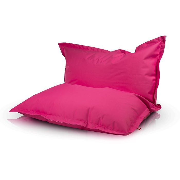 Sako, pouf coussin pour enfants, chambre d'enfants, sac en tissu robuste, fauteuil détente S, 140x100, Rose, Ecopuf