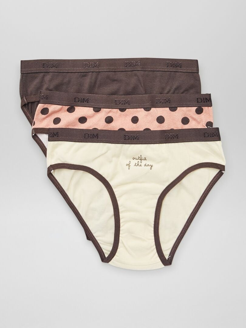 Set van 3 'DIM' slips - BEIGE