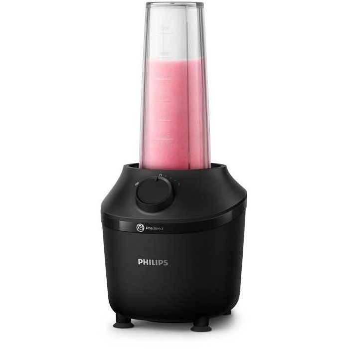 Blender - PHILIPS - HR2041/41 - 3000-serie met reisfles - 450W - 1,9L - Zwart