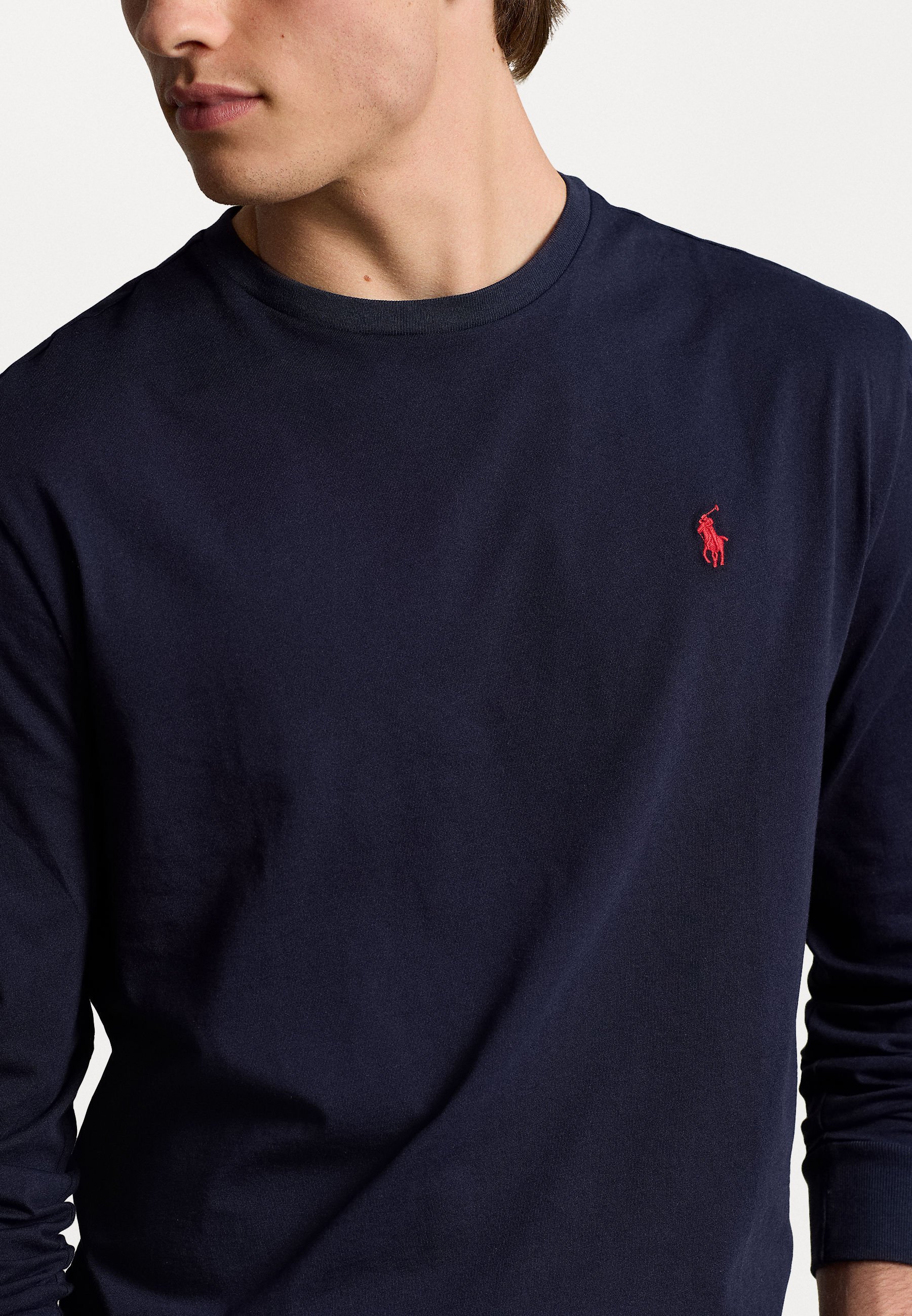 Polo Ralph Lauren T-shirt manches longues coupe classique en jersey - encre