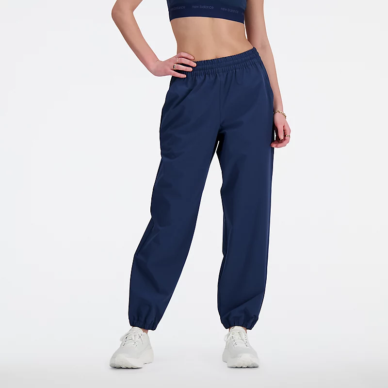 Damskie spodnie dresowe z elastycznej tkaniny do uprawiania sportu – NB NAVY