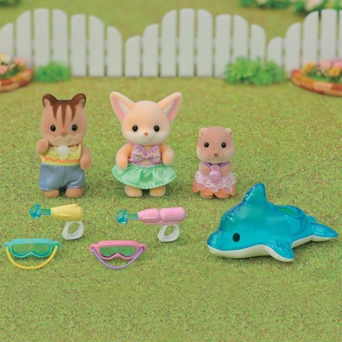 SYLVANIAN FAMILIES 5749 - Het babytrio bij het zwembad