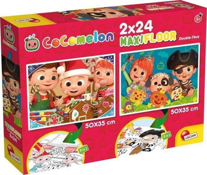 Jeu de construction - Lisciani Giochi - 91102 - Puzzle 2 en 1 - Multicolore - 24 pièces
