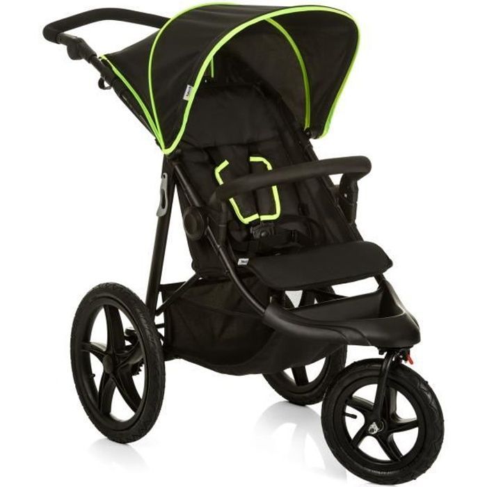HAUCK Runner 3-Wheel All-Terrain Stroller - Black