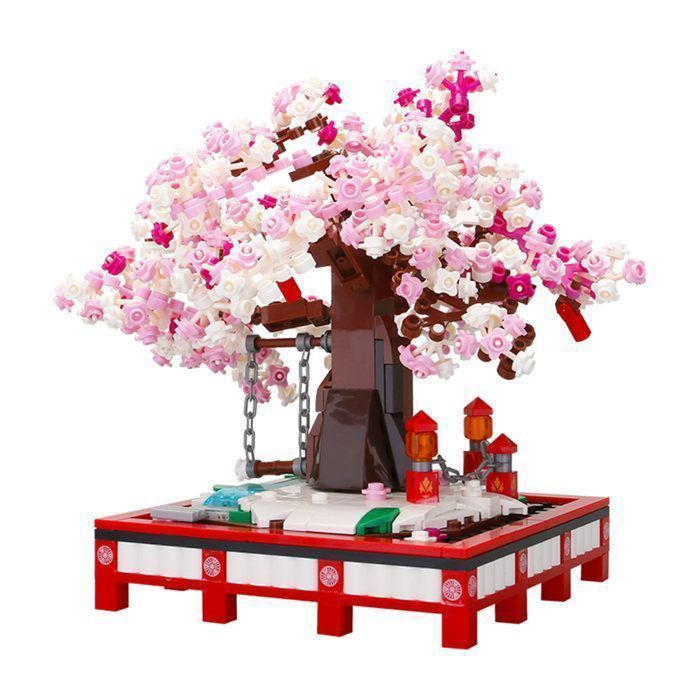 Bonsai Cherry Blossom - Garosa - Building Block Set - Decorative Model Kit in Blocks 648 Pieces