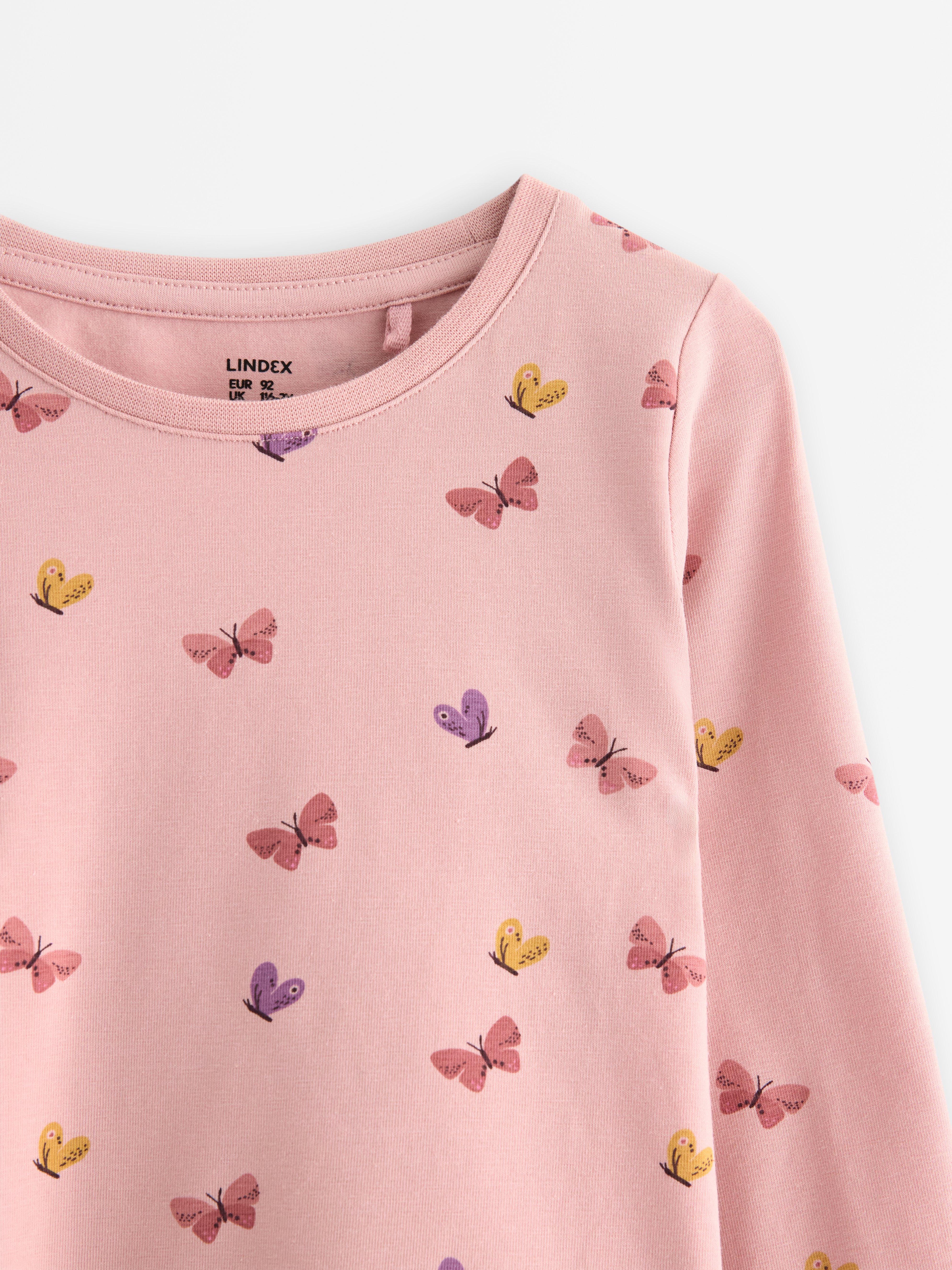 Top de manga larga color rosa empolvado