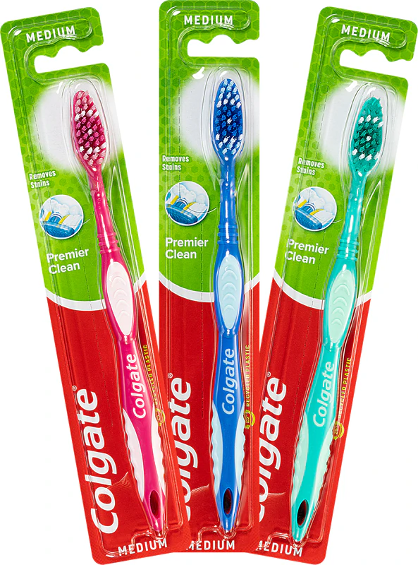 Zubná kefka Colgate Premier Clean strednej veľkosti