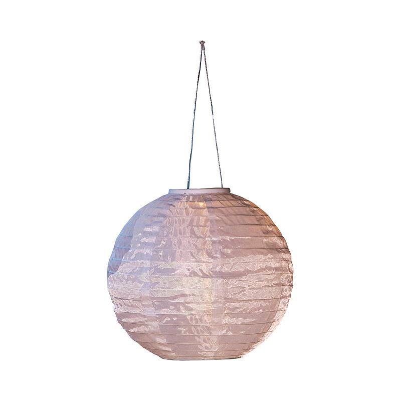 Light IT Papperslykta ø 30 cm solcell vit