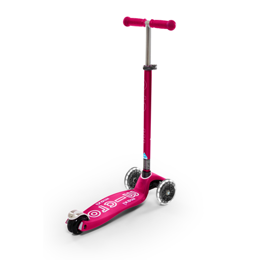 Trottinette Maxi Micro Deluxe rose à LED