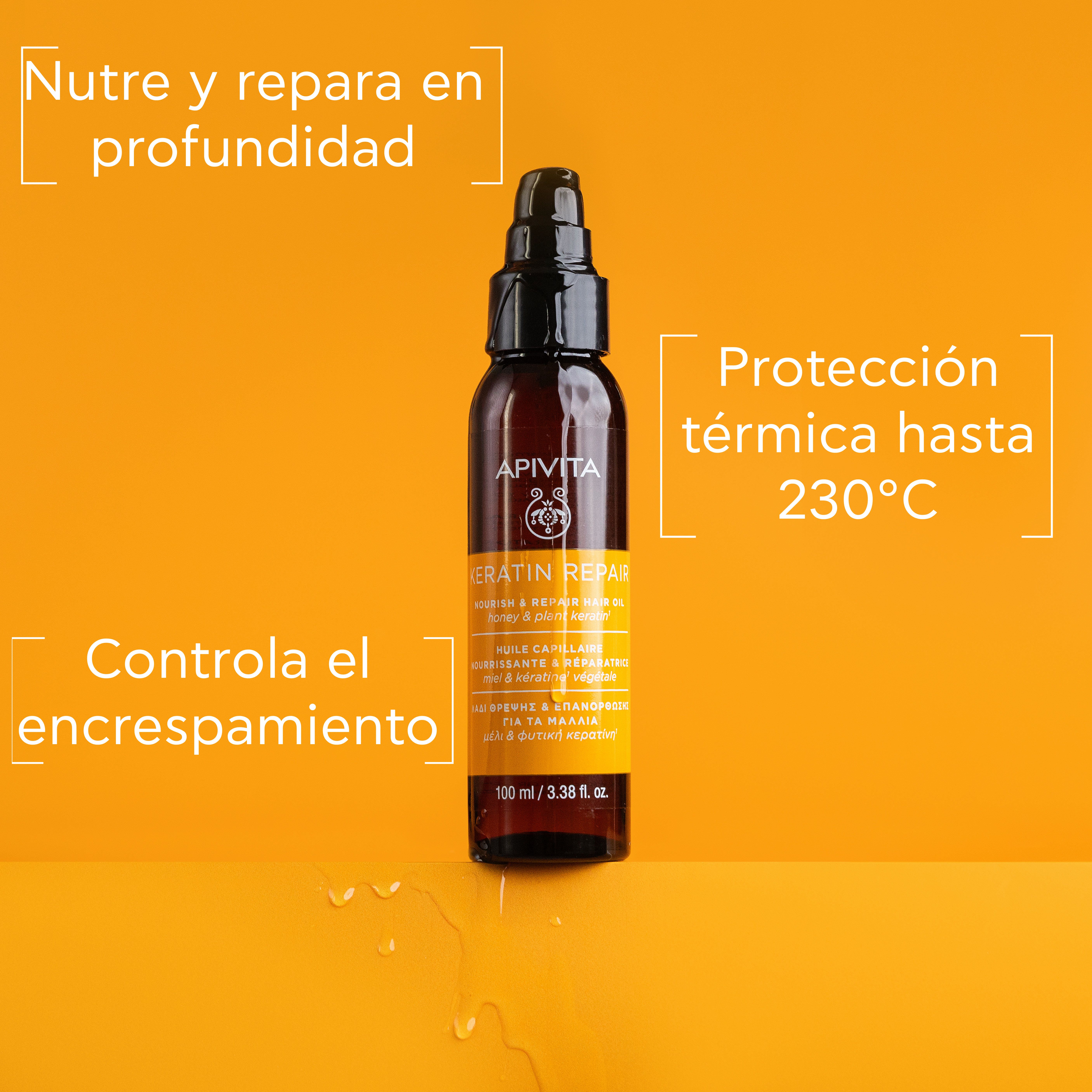 Negovalno in obnavljajoče olje za lase Keratin Repair Nege za lase iz lekarne