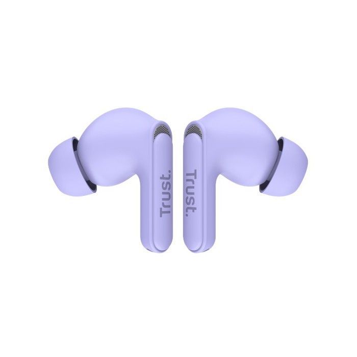 Auriculares inalámbricos Bluetooth Yavi con 2 micrófonos, cancelación de ruido ENC, 23 horas de reproducción, compatibles con Android y iPhone - Morado