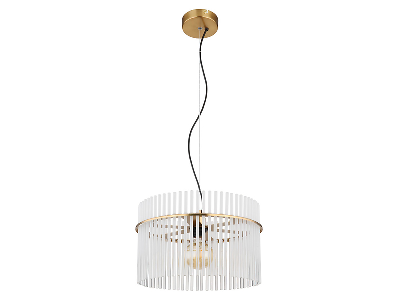 Lampa wisząca Gorley szklana złota
