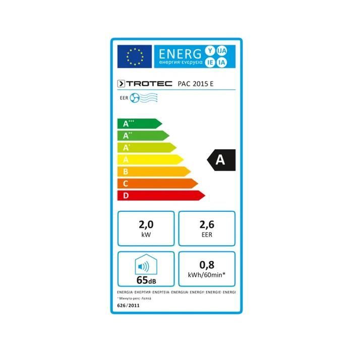 Climatiseur mobile PAC 2015 E TROTEC
