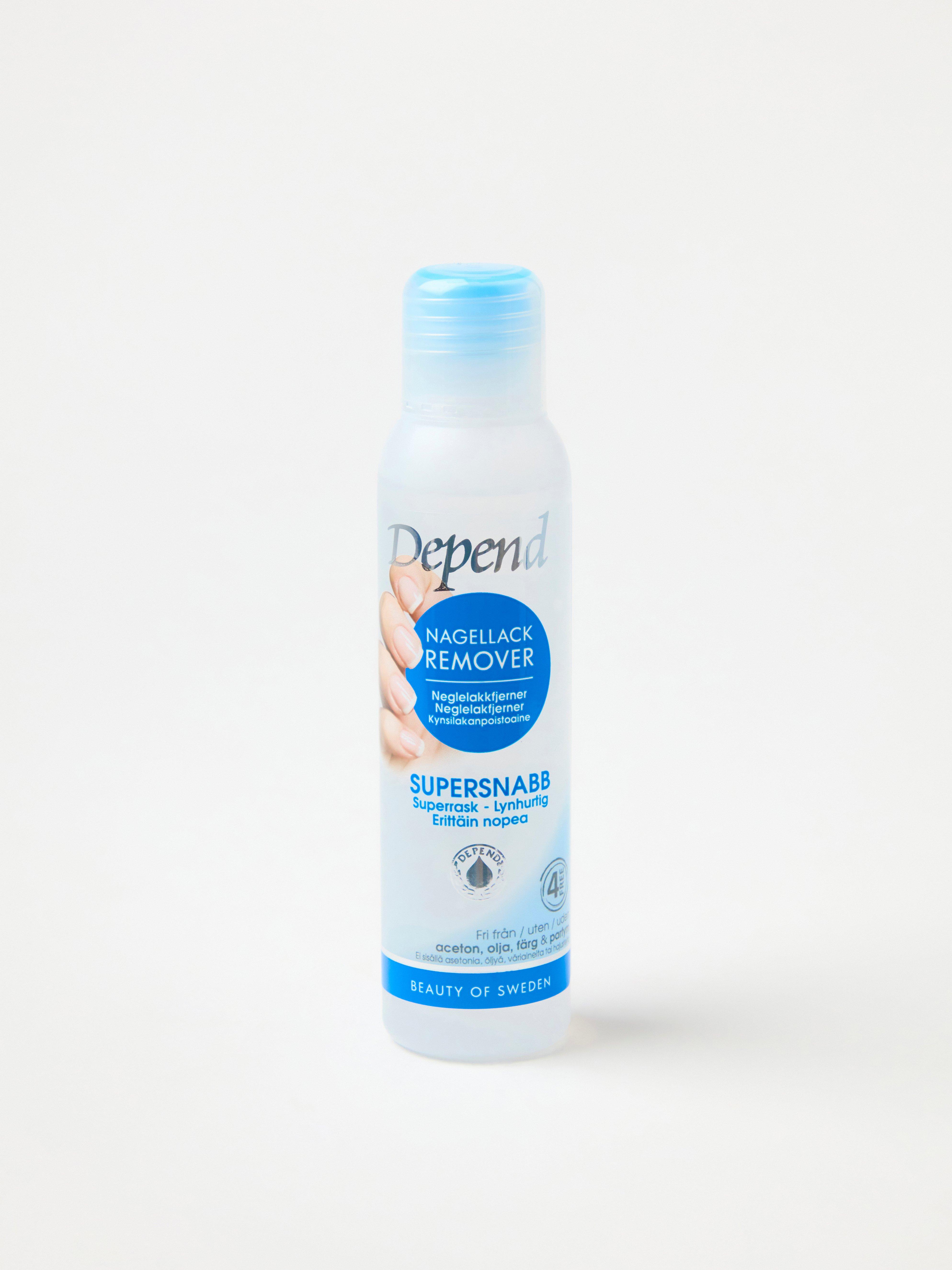 Dissolvant pour vernis à ongles ultra-rapide Depend sans couleur