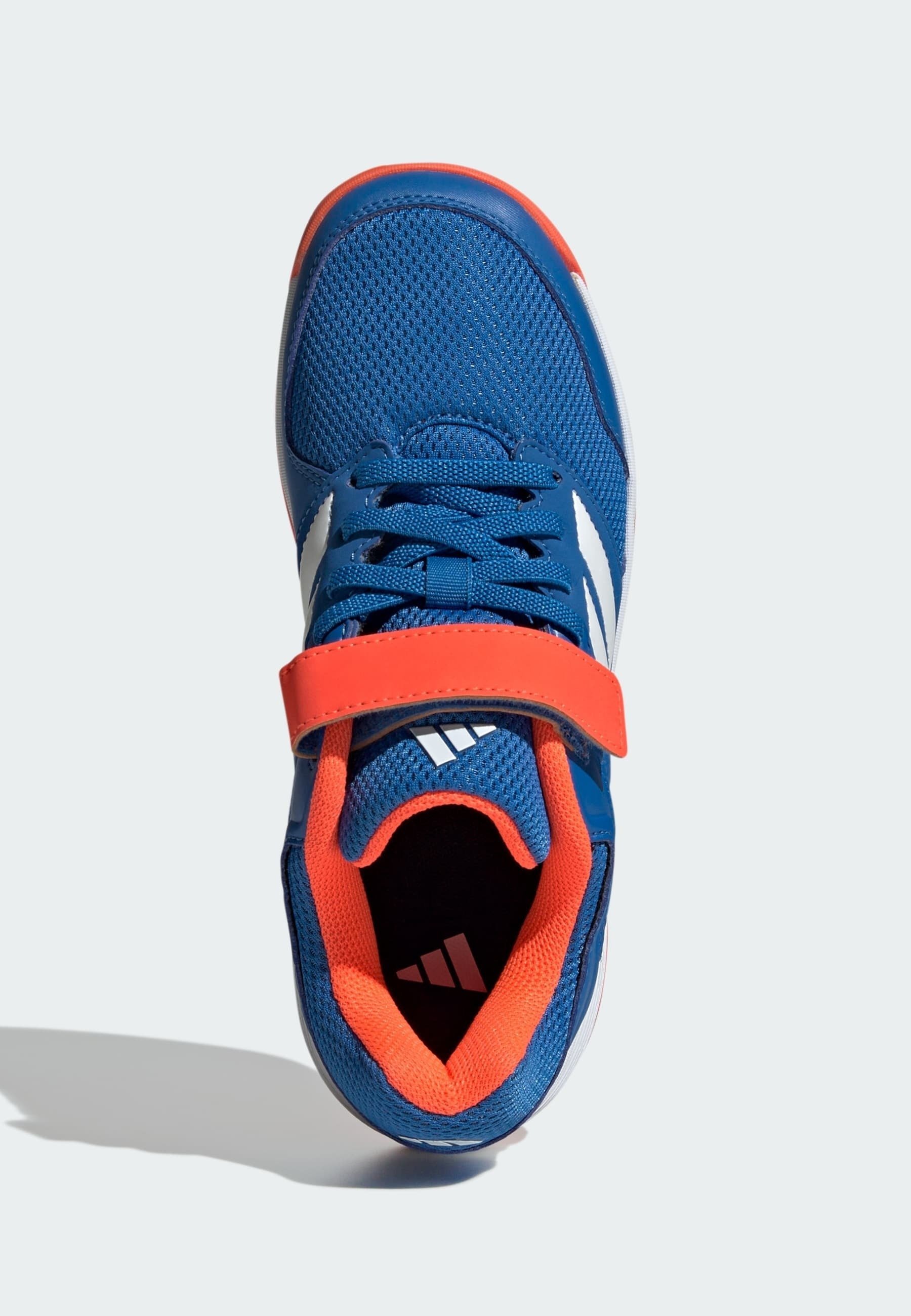 adidas Performance COURT - Tênis de vôlei - branco nuvem azul royal brilhante laranja solar