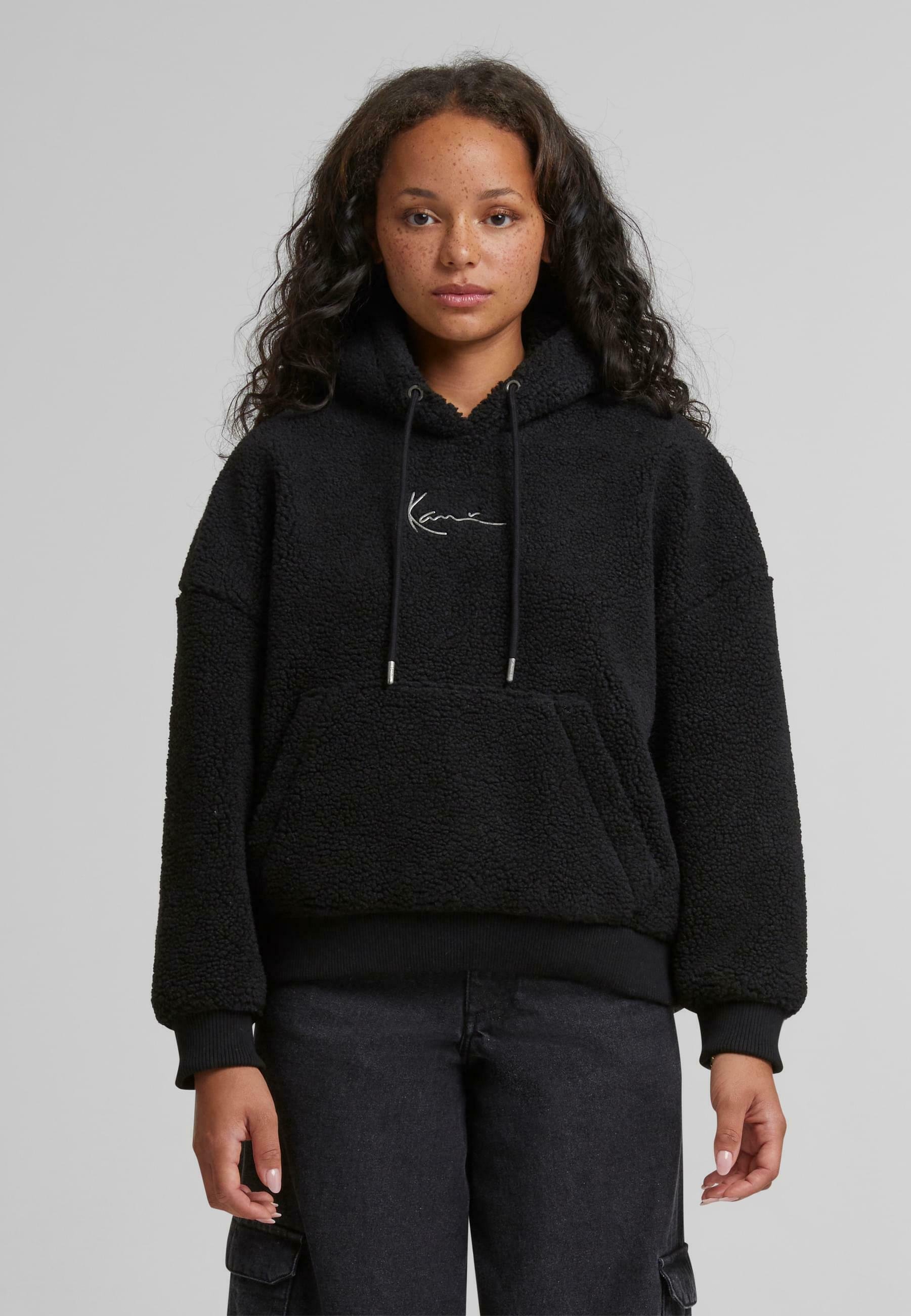 Sweat à capuche Karl Kani SIGNATURE TEDDY - noir