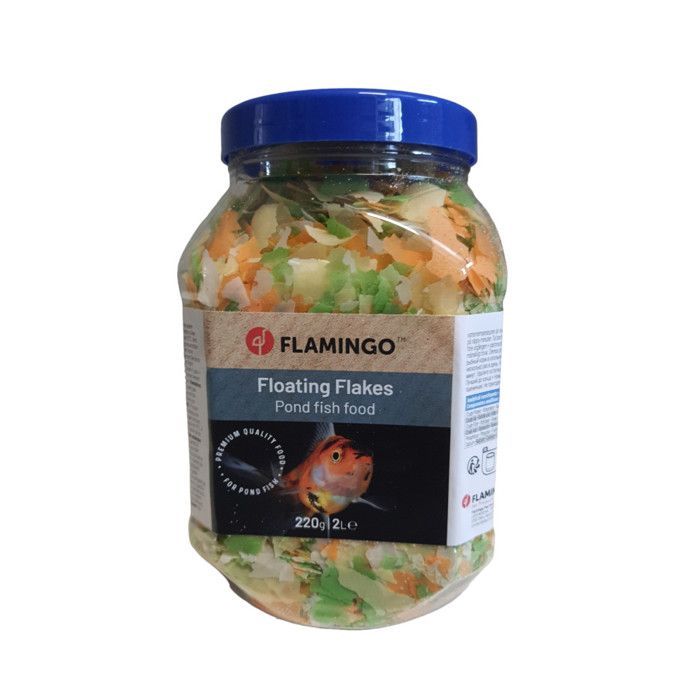 Nourriture poisson d'étang en flocons 2 litres soit 220g - Flamingo