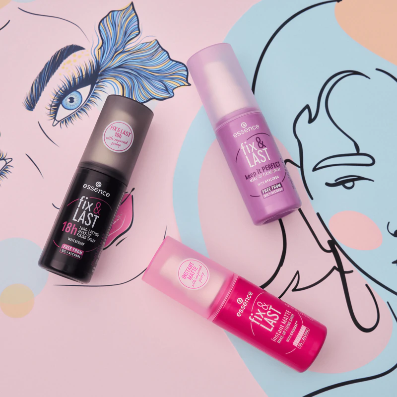 essence Fix & LAST 18h make-up fixatiespray
