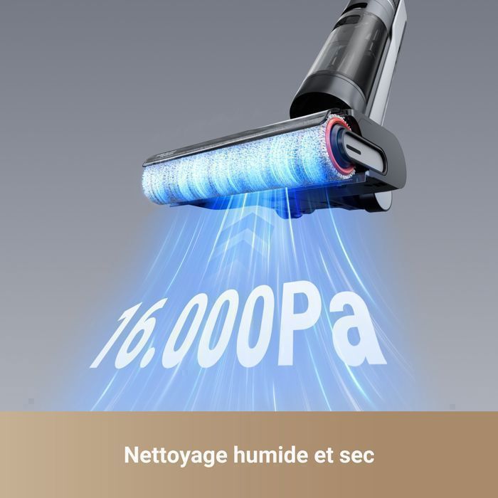 Aspirapolvere cordless Dreame H12 pro ultra per liquidi e solidi, lavaggio a 60°C, asciugatura in 30 minuti, aspirazione 16 kPa, rilevamento intelligente