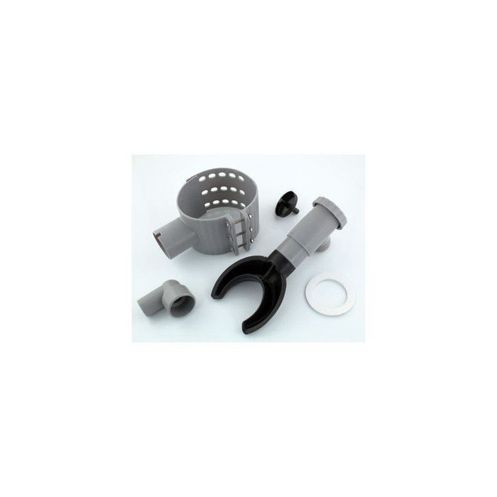 Colector de agua de lluvia gris para canalones de 75 a 100 mm - jardiboutique