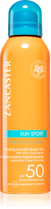 Lancaster Sun Sport chladivý neviditeľný telový sprej SPF 50