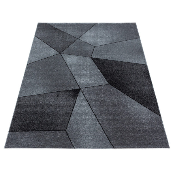Dywan nowoczesny Beta wielokąty szary 140 cm x 200 cm