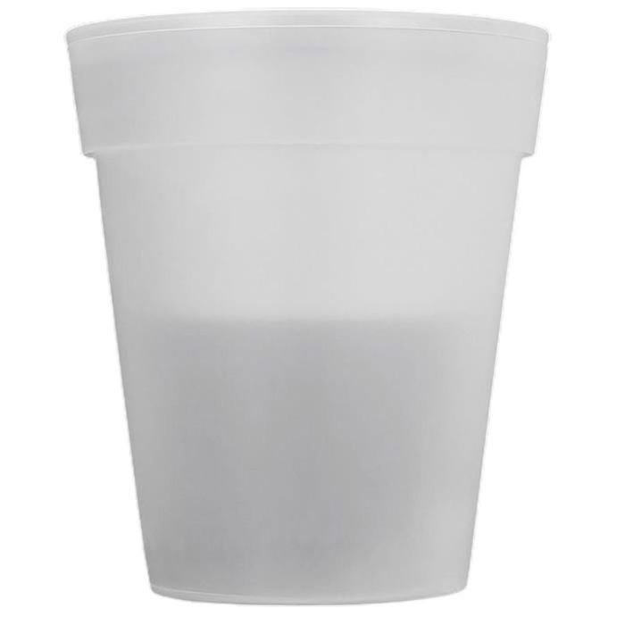 DECORATION LUMINEUSE Pot de fleur creux lumineux ABS coquille extérieur sans fil LED usine style-White 1