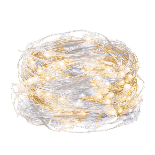 Lampki choinkowe 20 LED druciki mikro na baterie