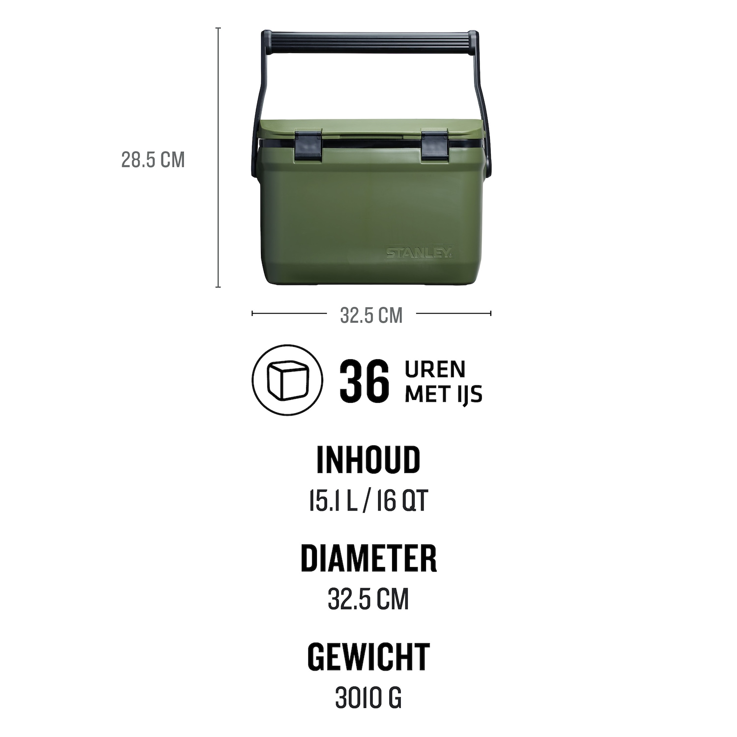 Glacière portable Stanley, facile à transporter, 15 l – 1 pièce