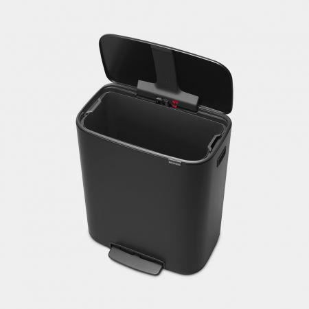 BRABANTIA Bo Pedal Bin - 60 L - Matt Black