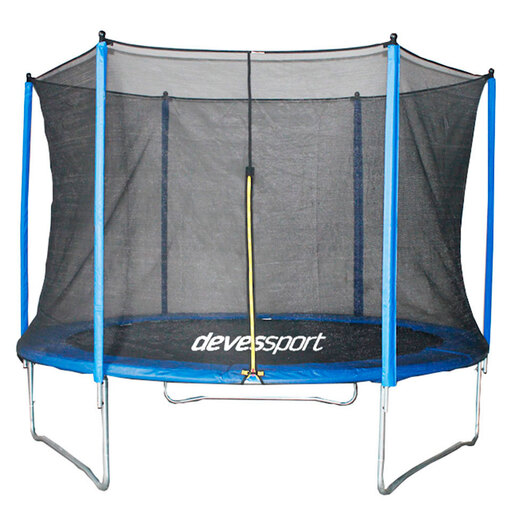 Kombinirani trampolin 245 cm moder z mrežo