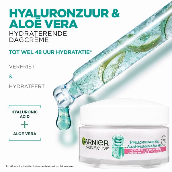 Garnier SkinActive Hyaluronsäure und Aloe Vera Feuchtigkeitsspendende Tagescreme<br>50ml