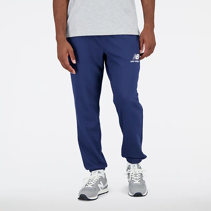 Essentials Herren-Jogginghose mit gestapeltem Logo aus French Terry – NB NAVY