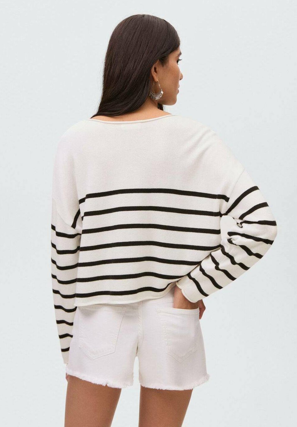 Mango Kids RAYÉ - Pull - blanc