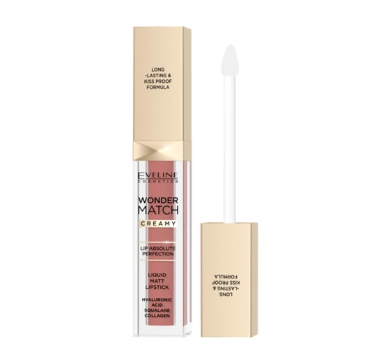 Eveline Cosmetics Wonder Match matowa pomadka w płynie 09 Dream Nude 6,8 ml