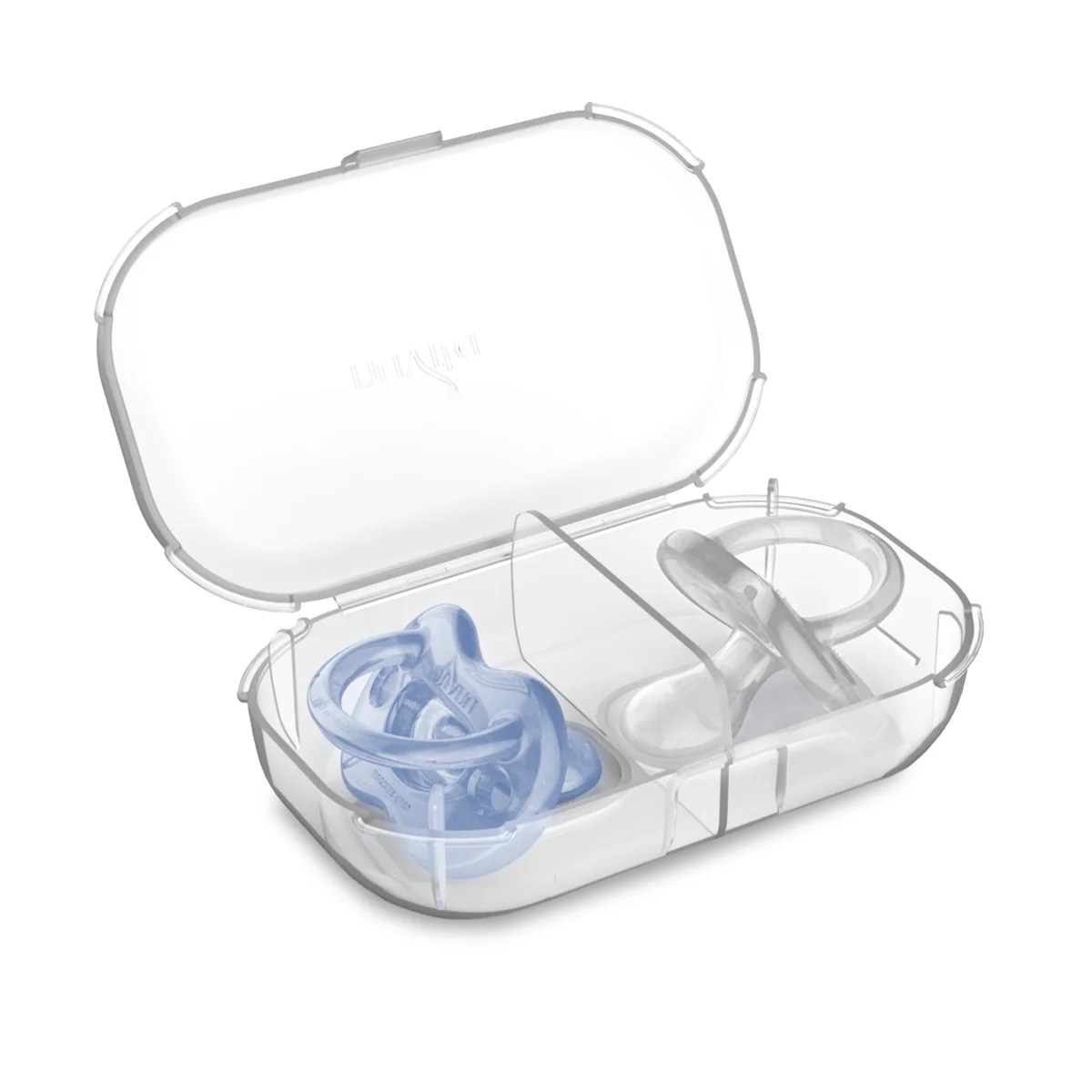 NUVITA Nuvita Orthosoft Light 2 chupetes de silicona con tetina ortodóncica, azul, 0+ meses