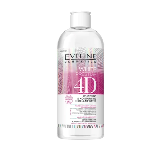 Eveline Cosmetics White Prestige 4D wybielający płyn micelarny 400 ml