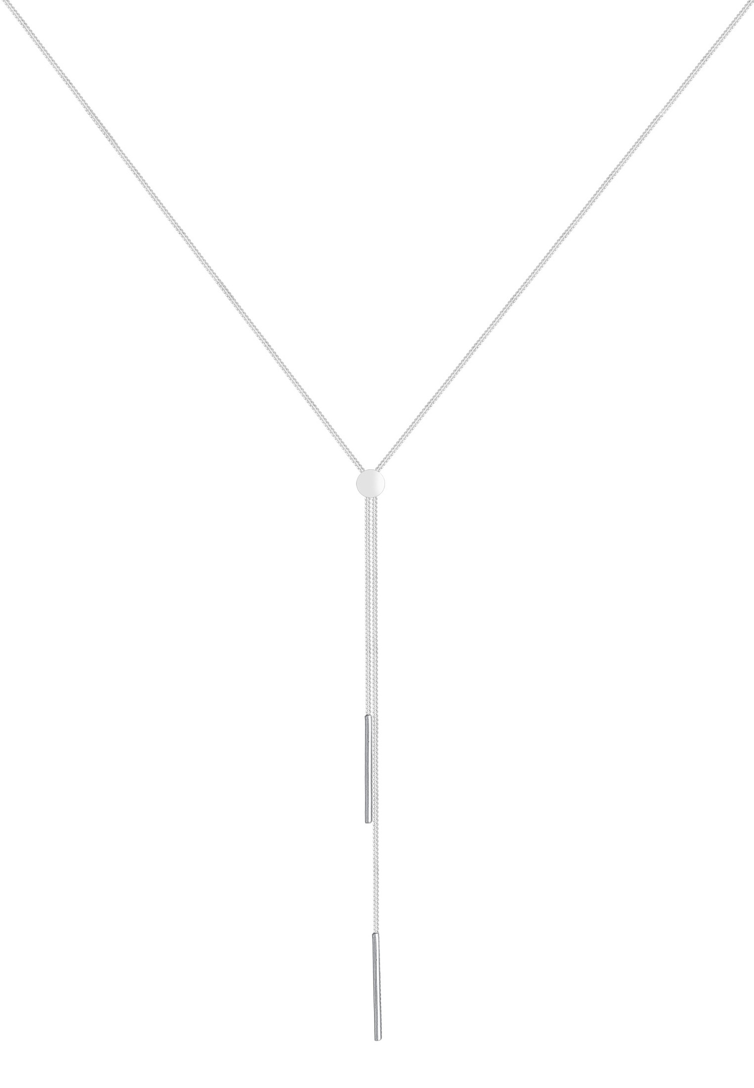 Elli Femmes Chaîne en Y Géo Bâton Basique Tendance Blogueur en Argent Sterling 925