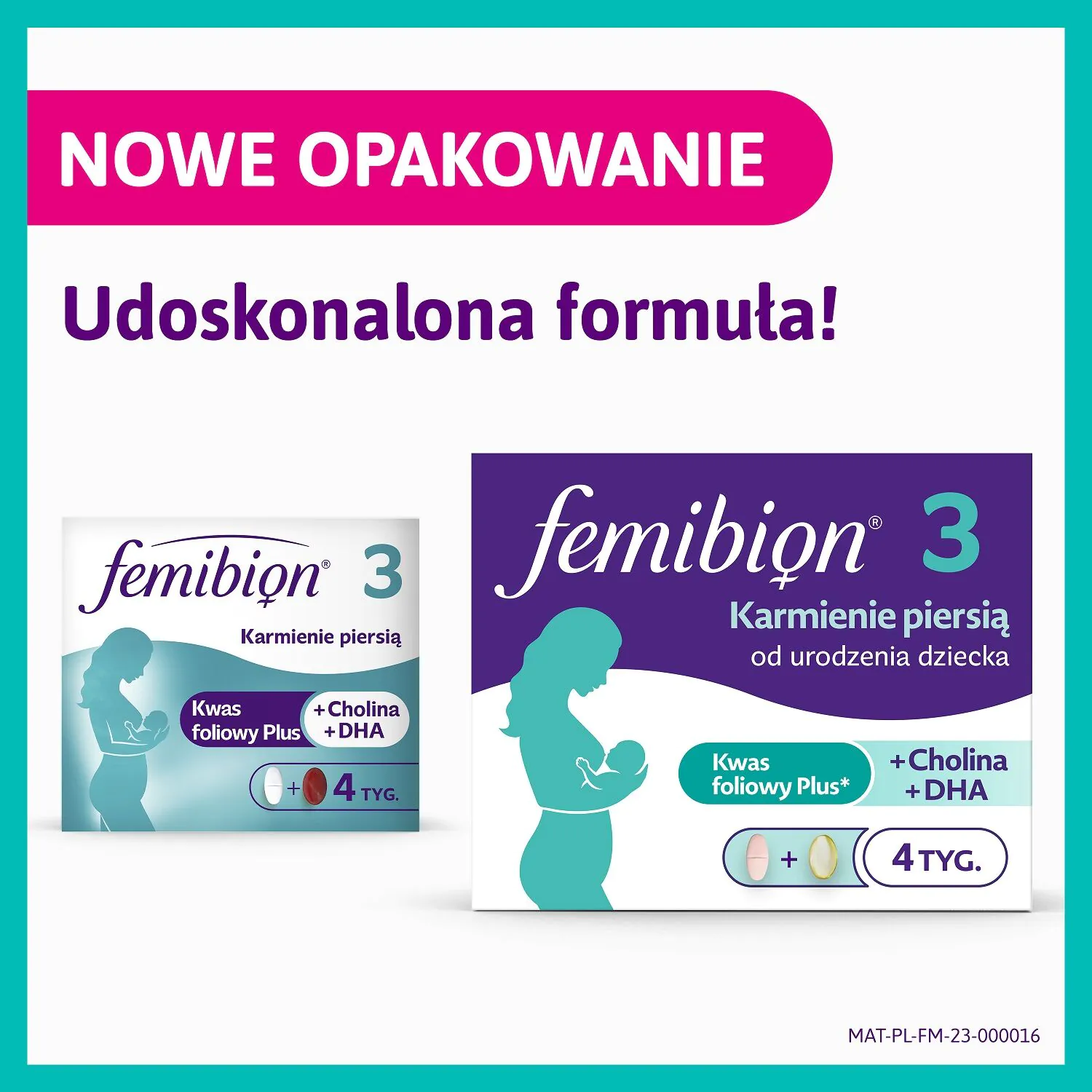 Femibion 3 Karmienie Piersią, Tabletki powlekane + Kapsułki miękkie