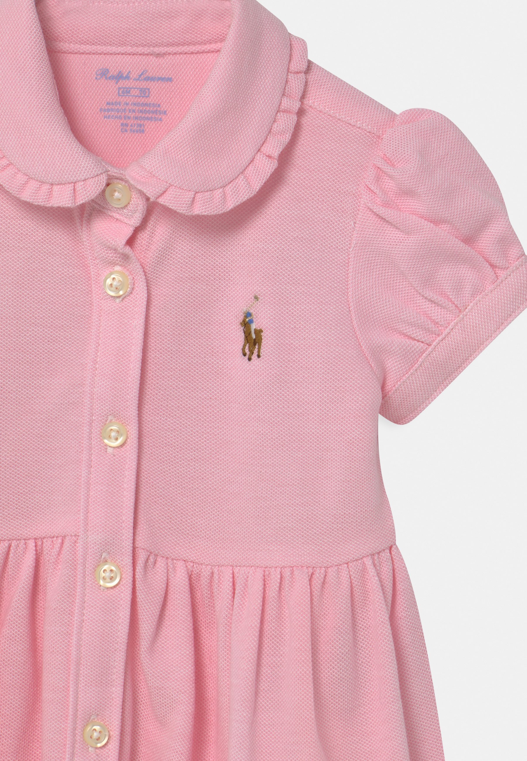 Abito da giorno Polo Ralph Lauren tinta unita Oxford - rosa caramello