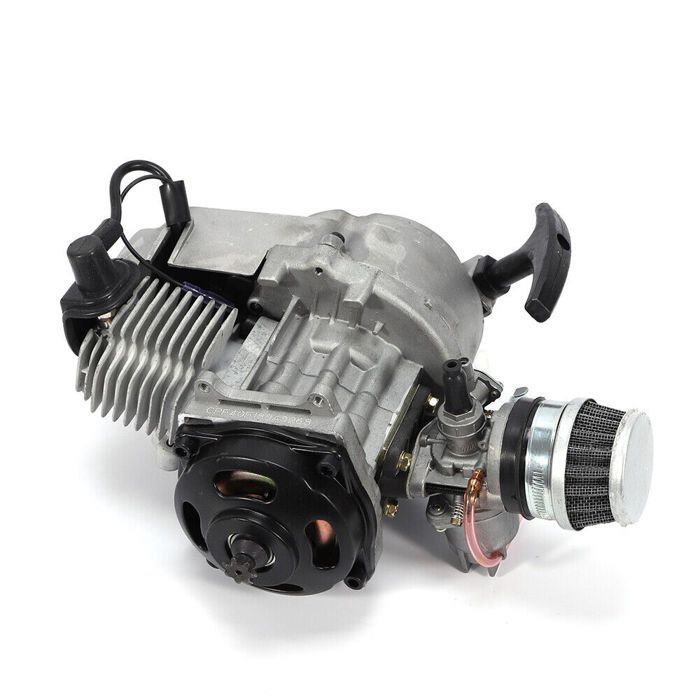 Motor de minimoto de 49 cc y 2 tiempos con arranque por carburador, para motos de 47 cc/49 cc, minimotos de cross, miniATV, MOTOR COMPLETO