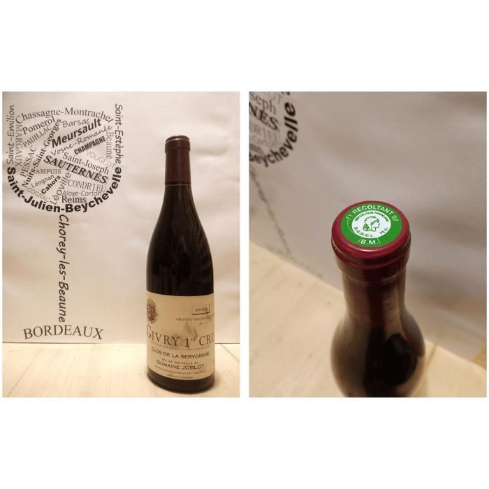 Givry 1er Cru 2001 - Clos de la Servoisine - Domaine Joblot - 75 cl - Vin Rouge