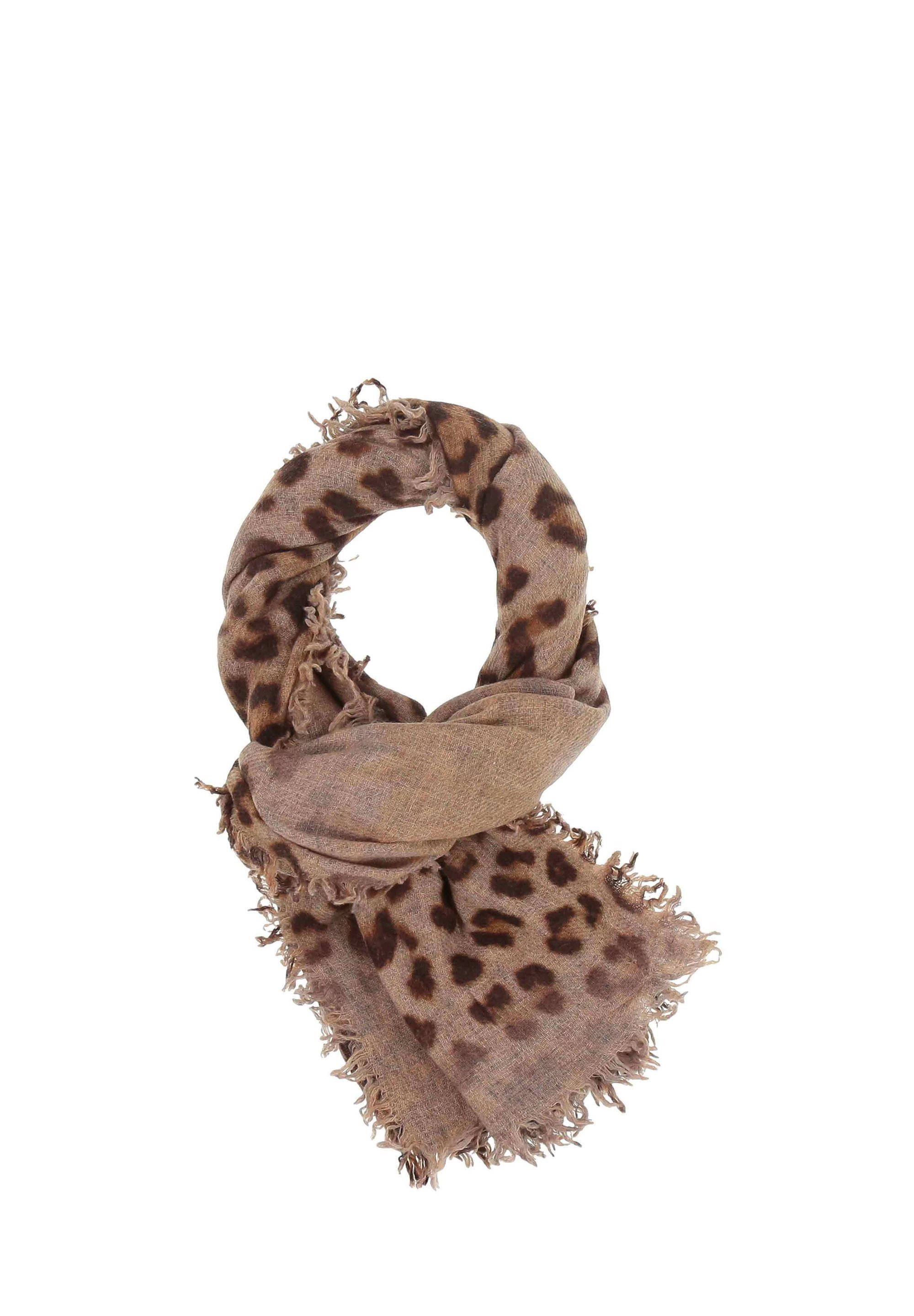 Écharpe FRAAS à motif animalier - chinchilla