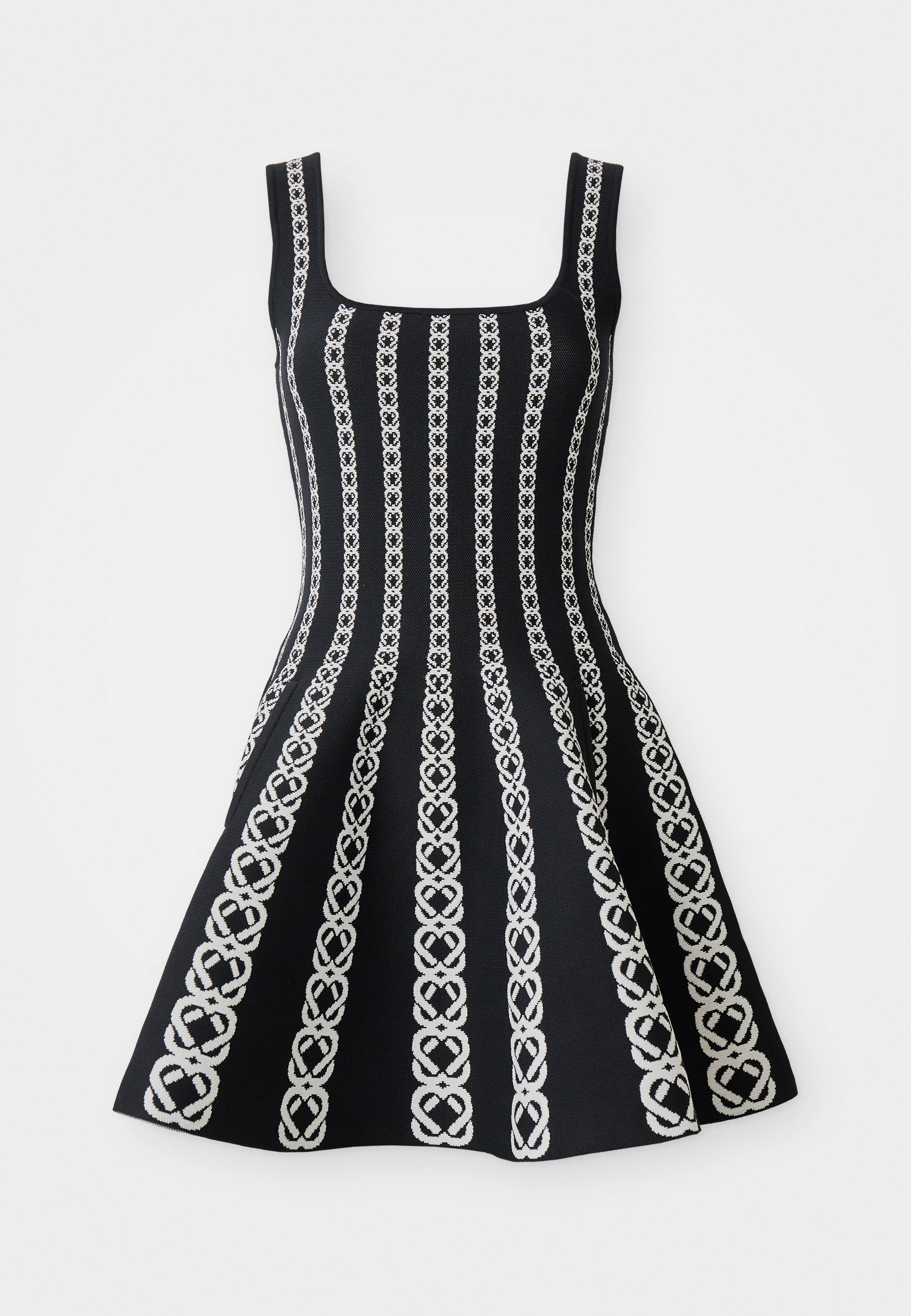 Maje RUSSELGO - Jumper dress - blanc/noir